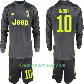 Koszulka Juventus Paulo Dybala 10 Dziecięcy Wyjazdowe Koszulki Piłkarskie 2018-2019 Długi Rękaw